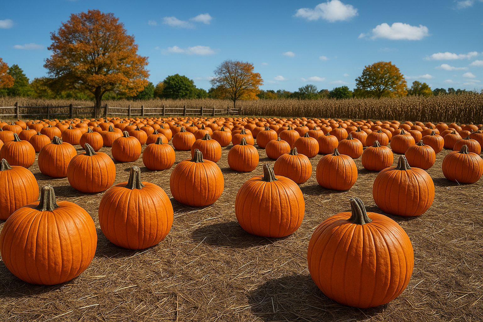 San Antonio fall events Hill Country pumpkin patch with hay bales.
