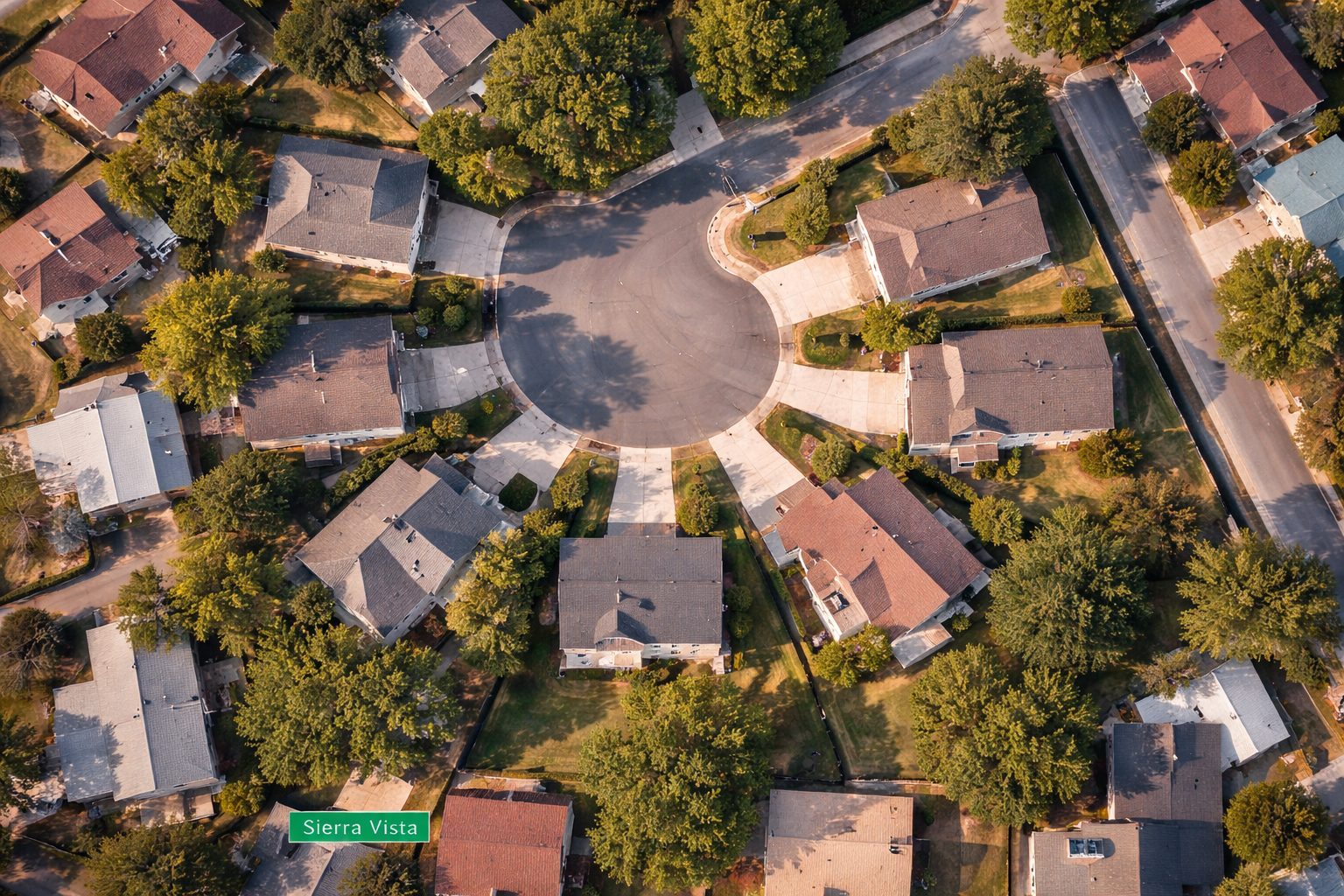 San Antonio neighborhood homes in an established residential area